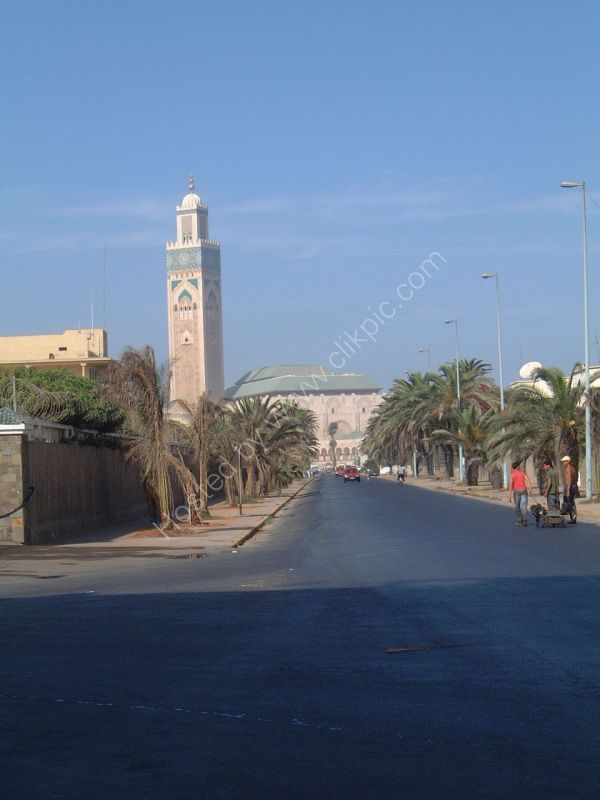 Distant View of Hassan II Mosque, Casablanca